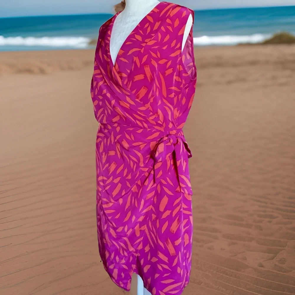 Wrap Dress Sz Med - Picture 1 of 16